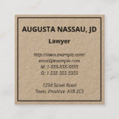 Carte de visite simple, minimal (Devant)