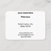 CARTE DE VISITE SIMPLE MINIMAL AJOUTER VOTRE LOGO TEXTE PERSONNALI (Dos)