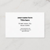 CARTE DE VISITE SIMPLE MINIMAL AJOUTER VOTRE LOGO TEXTE PERSONNALI (Dos)