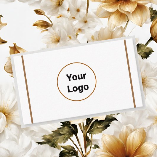 CARTE DE VISITE SIMPLE MINIMAL AJOUTER VOTRE LOGO TEXTE PERSONNALI