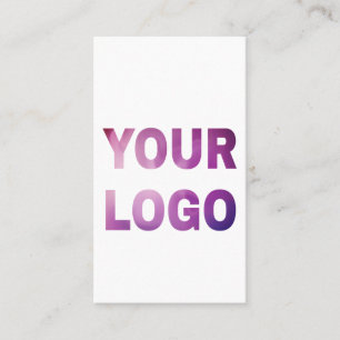 Carte De Visite simple minimal ajoutez votre logo/design ici entre