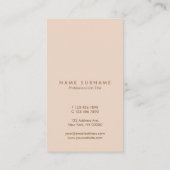 Carte de visite simple minimal de verticale de (Dos)