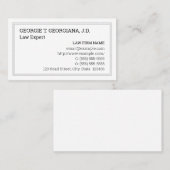 Carte de visite simple, minimal et de base (Devant / Derrière)