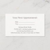 Carte De Visite Simple minimal Soft Mint Green Logo Rendez-vous (Dos)