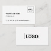 Carte de visite simple minimale (Devant / Derrière)