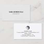 Carte de visite simple minimale pour consultant (Devant / Derrière)