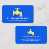 Carte De Visite Simple Minimalist Gold Faucet Home Plumbing (Devant / Derrière)