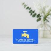 Carte De Visite Simple Minimalist Gold Faucet Home Plumbing (Debout devant)