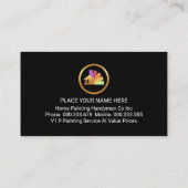 Carte De Visite Simple Minimalist Grey Grunge Wall (Dos)