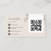 Carte De Visite Simple minimaliste (Dos)