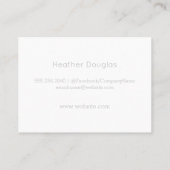 Carte De Visite Simple minimaliste Élégant (Dos)