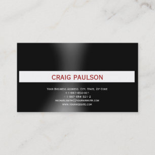 Carte de visite simple minimaliste moderne