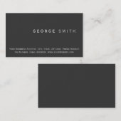 Carte de visite simple minimaliste moderne (Devant / Derrière)