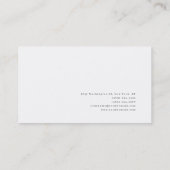 Carte De Visite Simple minimaliste moderne (Dos)