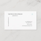 Carte de visite simple minimaliste moderne (Dos)