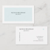 Carte de visite simple minimaliste moderne (Devant / Derrière)