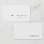 Carte De Visite Simple minimaliste moderne (Devant / Derrière)