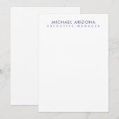Carte de visite simple minimaliste moderne (Devant / Derrière)