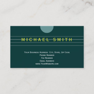 Carte de visite simple minimaliste moderne