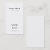 Carte De Visite Simple minimaliste moderne simple unique professio (Devant / Derrière)