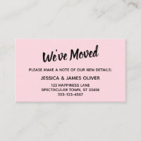 Simple minimaliste Nous avons déplacé Pastel Pink 
