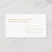 Carte De Visite Simple minimaliste professionnel (Devant)