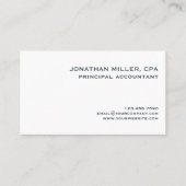 Carte De Visite Simple minimaliste professionnel (Devant)