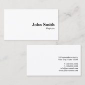 Carte de visite simple minimaliste simple (Devant / Derrière)