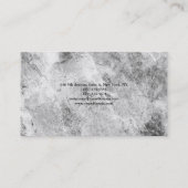 Carte De Visite Simple minimaliste simple design gris (Dos)