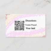 Carte De Visite Simple minimum ajouter des dons de code-barres ven (Dos)