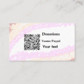 Carte De Visite Simple minimum ajouter des dons de code-barres ven (Devant)
