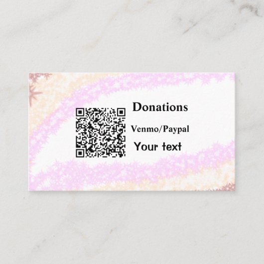 Carte De Visite Simple minimum ajouter des dons de code-barres ven (Devant)