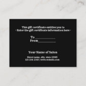 Carte De Visite simple minimum ajouter votre nom adresse texte log (Dos)