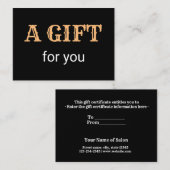 Carte De Visite simple minimum ajouter votre nom adresse texte log (Devant / Derrière)