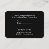 Carte De Visite simple minimum ajouter votre nom adresse texte log (Dos)