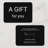 Carte De Visite simple minimum ajouter votre nom adresse texte log (Devant / Derrière)