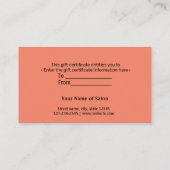 Carte De Visite simple minimum ajouter votre nom adresse texte log (Dos)