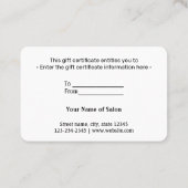 Carte De Visite simple minimum ajouter votre nom adresse texte log (Dos)