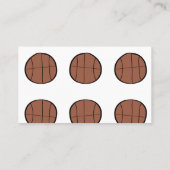 Carte De Visite simple minimum baseball baseball bronze sur mesure (Dos)