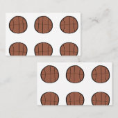 Carte De Visite simple minimum baseball baseball bronze sur mesure (Devant / Derrière)