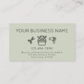 Carte De Visite Simple modern dog grooming service  (Dos)