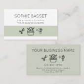 Carte De Visite Simple modern dog grooming service  (Devant / Derrière)