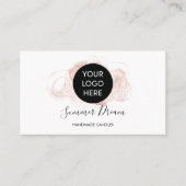 Carte De Visite Simple Modern Feminine Elegant Chic QR code (Devant)