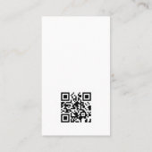 Carte De Visite Simple Modern Minimal Vertical Logo QR Code (Dos)