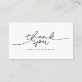 Carte De Visite Simple Modern QR code Thank You Stylish (Devant)