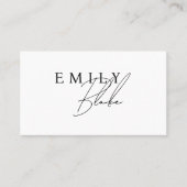 Carte De Visite Simple Modern Scannable QR code Business  (Devant)