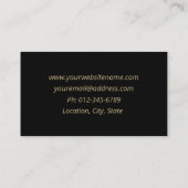 Carte De Visite Simple Modern Trendy Hand Lettered Business Card (Dos)