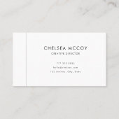 Carte De Visite Simple Modern Unique Username Professional QR Code (Dos)