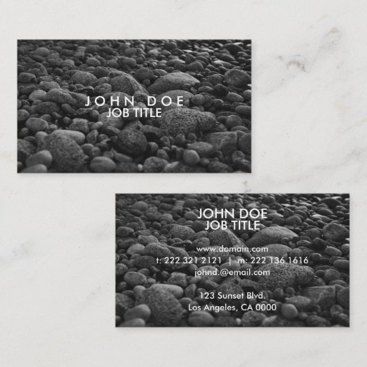 Carte de visite || || simple moderne (Devant / Derrière)