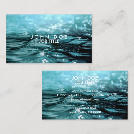 Carte de visite || || simple moderne (Devant / Derrière)